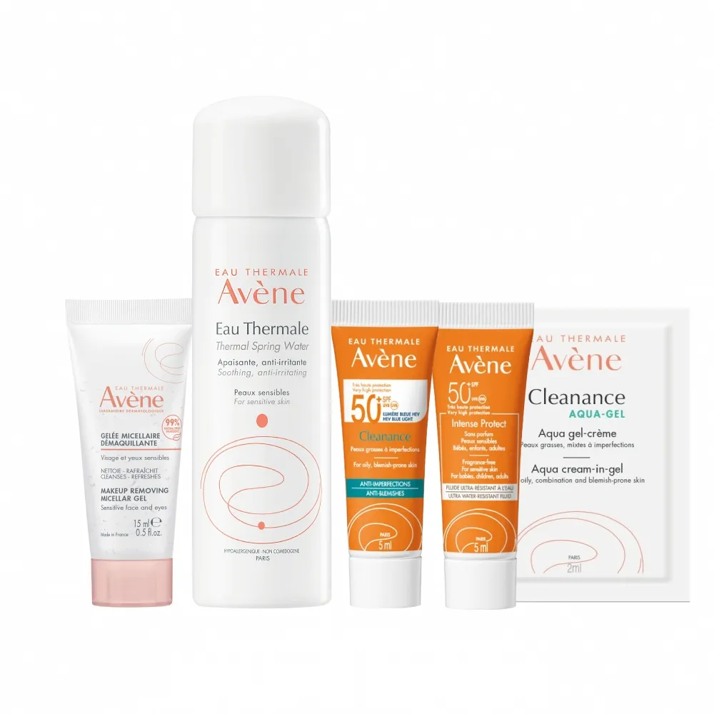 【Avene 雅漾官方直營】超能防曬新客組(含活泉水50ml/旅行組)