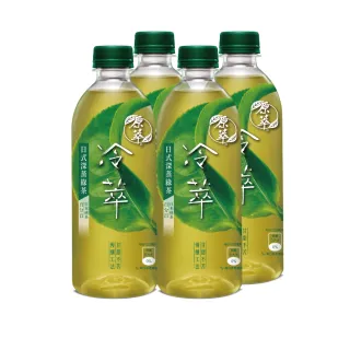 【原萃】冷萃茶 日式深蒸綠茶 寶特瓶450ml x4入/組(無糖)