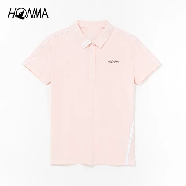 【HONMA 本間高爾夫】女款機能POLO衫 日本高爾夫專業品牌(XS~XL 白、粉、黑色任選HWIX702R923)