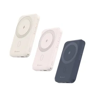 【ADAM 亞果元素】GRAVITY C2 10000mAh 最高20W 2孔輸出 磁吸無線快充行動電源(超值三色組)