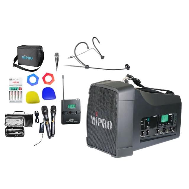 【MIPRO】MA-200(單頻道旗艦型無線喊話器 配1頭戴式無線麥克風)