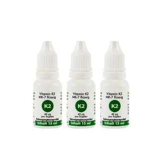 【德國 Natural Fit 活粒適】維生素K2  三入組 15ml/入(素食 活化肝臟 補鈣建議與D搭配)