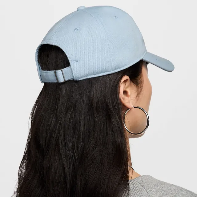 【NIKE 耐吉】帽子 男女款 棒球帽 運動帽 遮陽帽 U NK CLUB CAP U CB SM SWSH L 寶寶藍 FZ5698-440