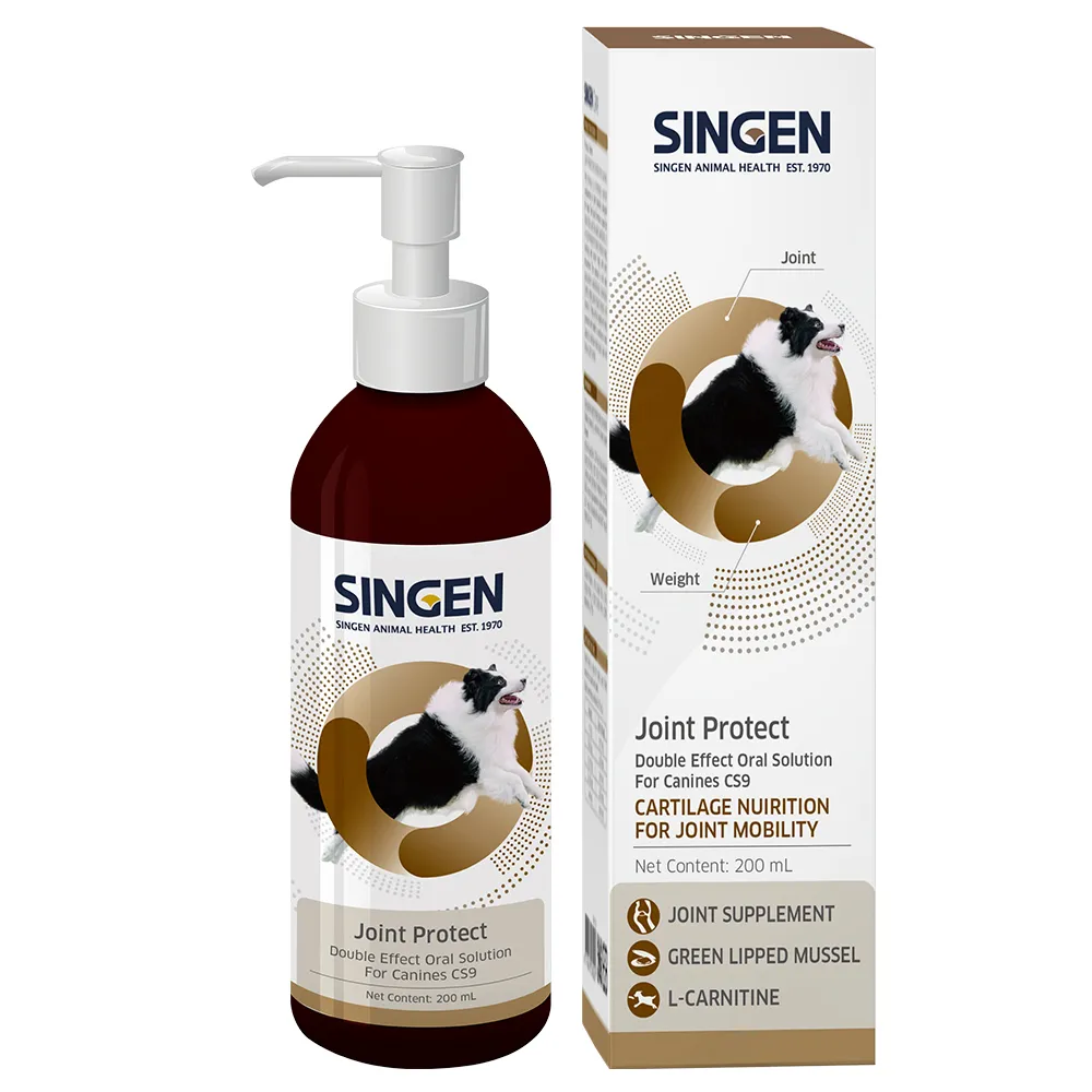 【SINGEN 信元發育寶】犬用雙效強化保護關節口服液200ml/罐(狗狗保健食品 體態維持)