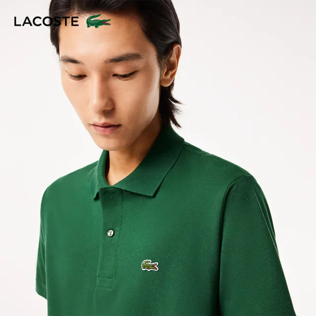 【LACOSTE】男裝-經典L1212短袖Polo衫(綠色)