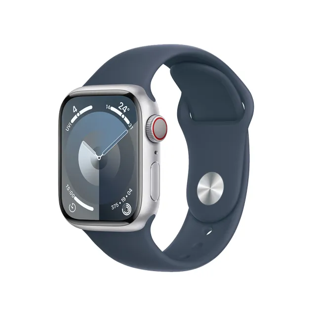 充電支架組【Apple】Apple Watch S9 LTE 41mm(鋁金屬錶殼搭配運動型錶帶)