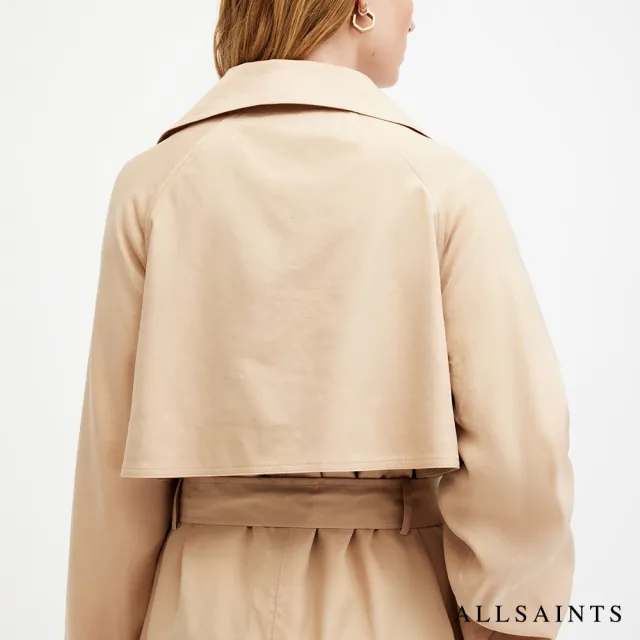 【ALLSAINTS】KIKKI 輕薄雙排扣風衣外套 W043OA(舒適版型)