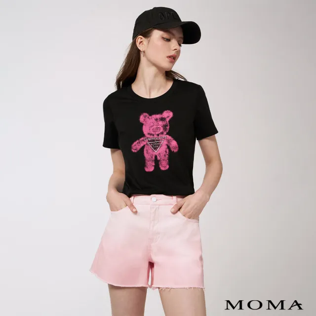 【MOMA】漸層粉色牛仔短褲(粉色)