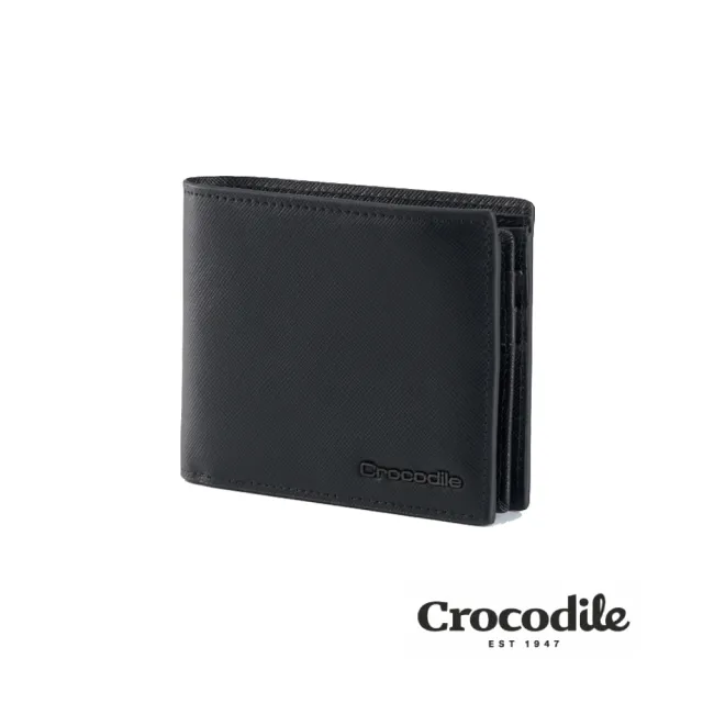 【Crocodile】零錢包皮夾 男生短夾 8卡/RFID Aston奧斯頓系列 0103-11403-鱷魚皮件(男生禮