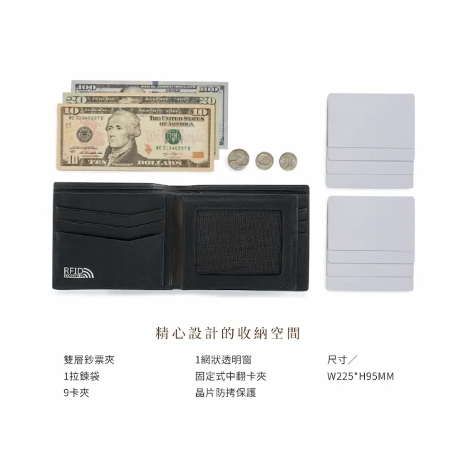 【Crocodile】男生皮夾 真皮短夾/錢包 9卡拉鍊/RFID Aston奧斯頓系列 0103-11402-鱷魚皮件