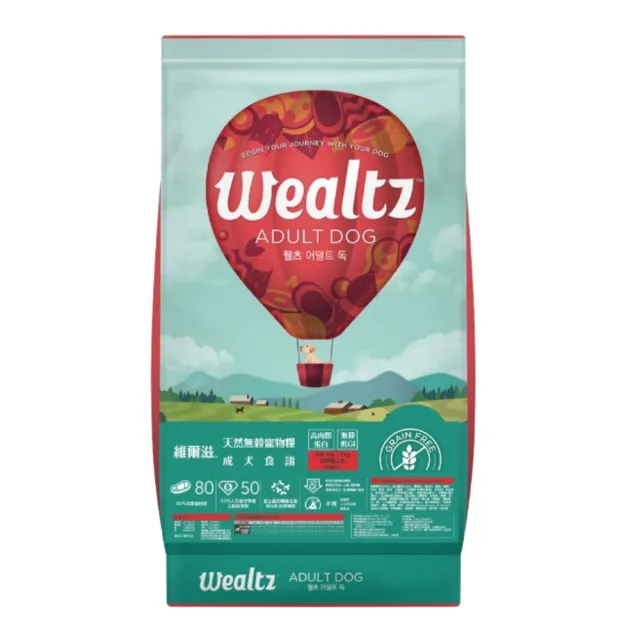 【Wealtz 維爾滋】天然無穀寵物犬糧系列 300g*3包組(狗糧、狗飼料)