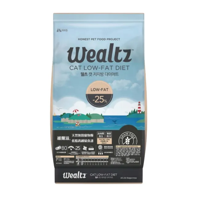 【Wealtz 維爾滋】天然無穀寵物貓糧系列 300g*3包組(貓飼料、貓乾糧)