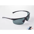 【Z-POLS】帥氣消光黑框搭載Polarized 寶麗來頂級偏光抗UV400運動太陽眼鏡(頂級偏光太陽眼鏡)