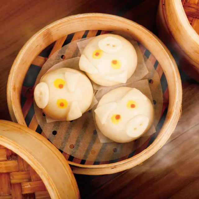 【點點心】限時促銷-冷凍港式點心-豬仔流沙包(12入/盒)