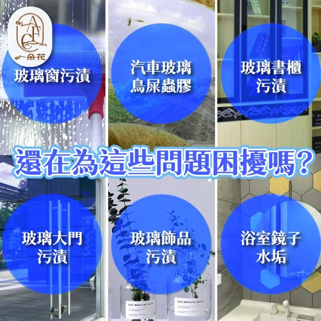 【一朵花汽車百貨】玻璃清潔劑 八入組 汽車玻璃清潔劑 玻璃油膜清潔劑 多功能玻璃清潔 玻璃亮光清潔劑