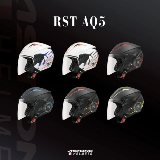 ASTONE RST AQ7 3/4罩式 安全帽(內墨片 透