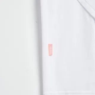 【SOMETHING】女裝 剪裁繡印花短袖T恤(白色)