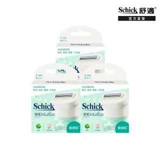 【Schick 舒適牌】舒芙仕女除毛刀片 敏感肌用 補充超值組(3組入)