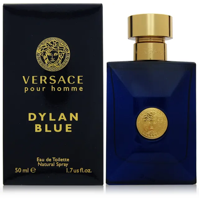 【VERSACE 凡賽斯】狄倫正藍男性淡香水 EDT 50ml(平行輸入)