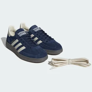 【adidas 愛迪達】HANDBALL SPEZIAL 運動休閒鞋(IF7087 男女鞋 ORIGINALS百搭復古皮革休閒鞋 藍)