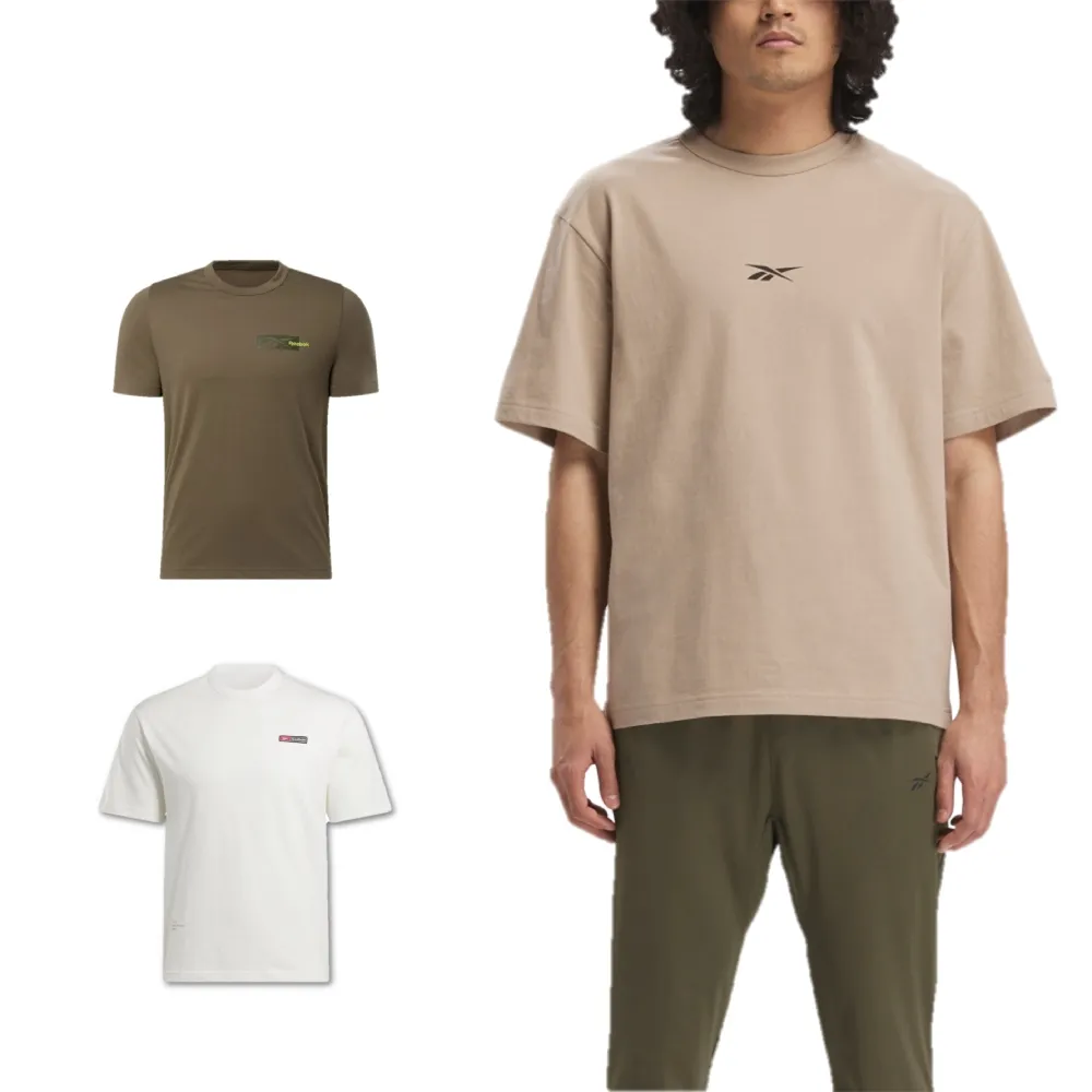 【REEBOK官方旗艦】LOGO TEE 短袖上衣_男(三款任選)