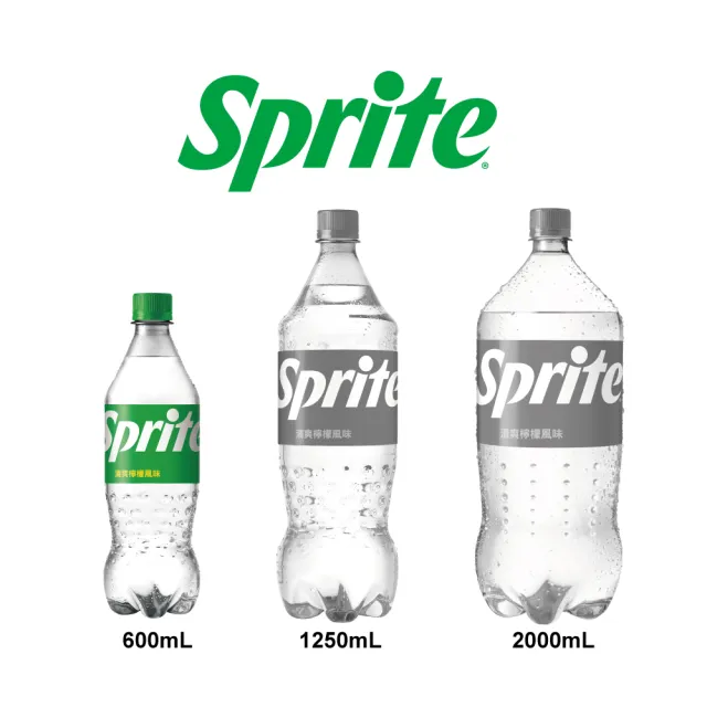 【Sprite 雪碧】寶特瓶600ml x24入/箱