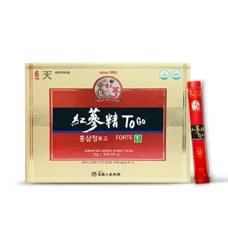 【振興高麗人蔘】6年根紅蔘精To Go Premium 30入禮盒(獨家升級草本配方 告別苦哈哈)