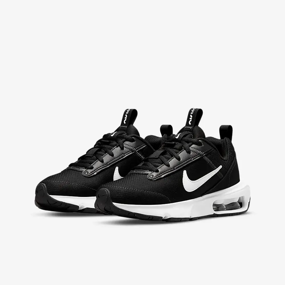 【NIKE 耐吉】運動鞋 慢跑鞋 休閒鞋 男童 女童 NIKE AIR MAX INTRLK LITE GS 氣墊 黑色(DH9393002)