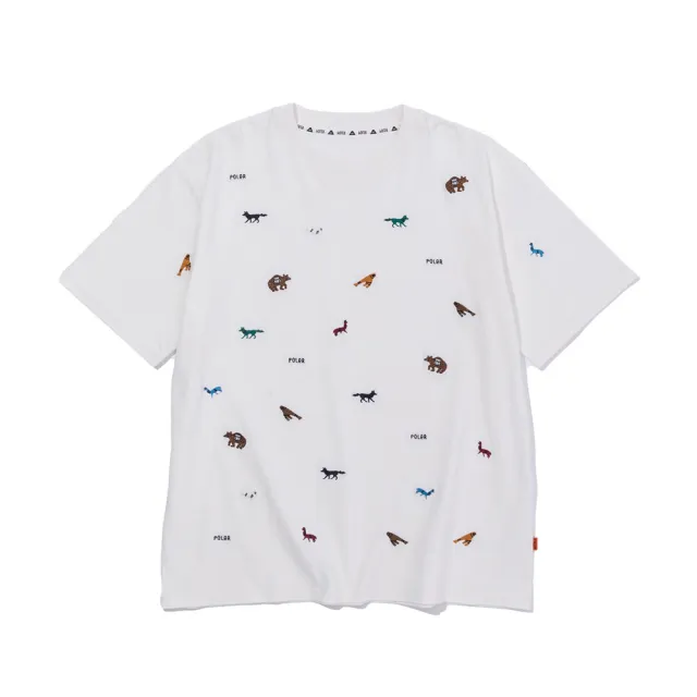 【POLER STUFF】日本限定 PRM WASH EMB TEE-ANIMAL 日式仿水洗電繡TEE(動物*白色)