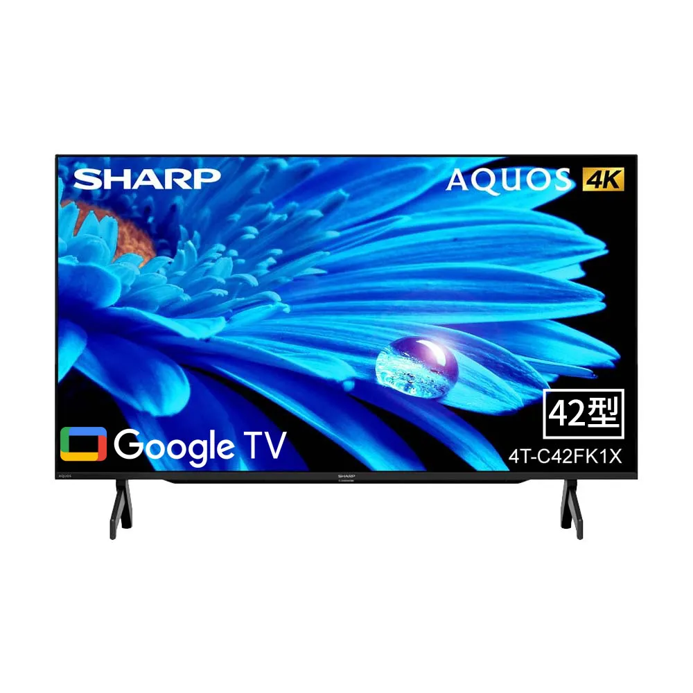 【SHARP 夏普】42型 AQUOS LED 4K Google TV聯網顯示器(4T-C42FK1X)