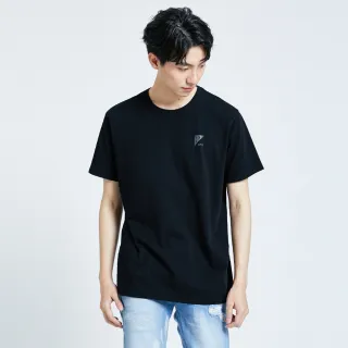 【EDWIN】男裝 EFS 基本LOGO短袖T恤(黑色)