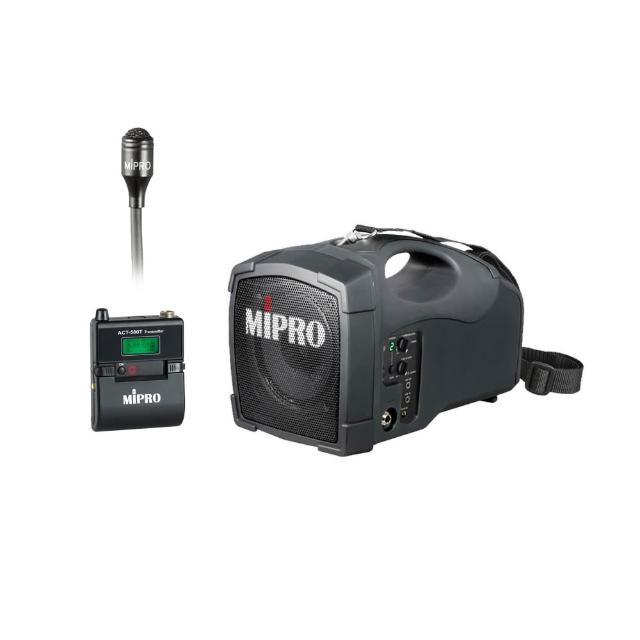 【MIPRO】MA-101G PLUS+配1領夾式 麥克風(5.8GHz 單頻無線麥克風喊話器 嘉強公司貨)