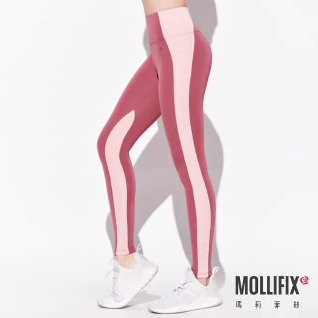 【Mollifix 瑪莉菲絲】中高腰提臀動塑褲、瑜珈服、Legging(多款任選)