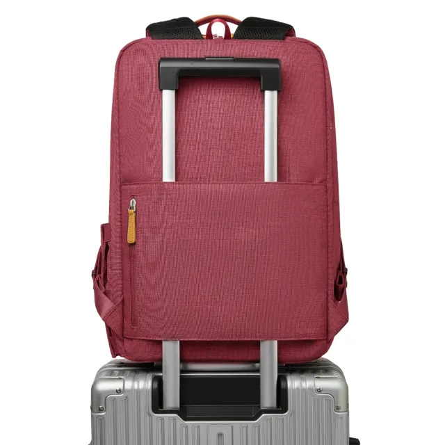【Nordace】Siena Pro 17 紅色後背包/書包/電腦包 ND1119-3(旅行登山遠足上班上學)