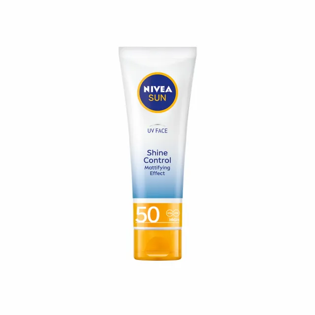 【NIVEA 妮維雅】全護清爽防曬隔離乳 SPF50 50ML系列(高效抗油光/敏感肌專用/德國防曬)