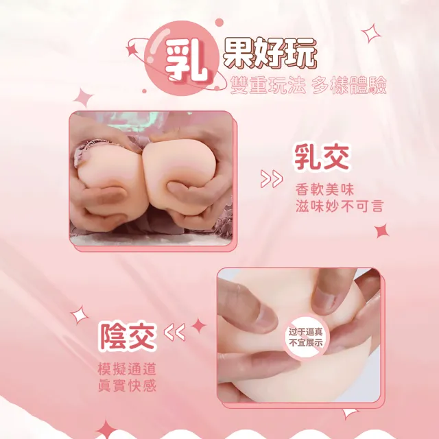 【水乳交融】專屬咪咪 陰道mix巨乳自慰球一對(可陰交 仿真胸部 飛機杯 乳交 咪咪球 矽膠娃娃 情趣)