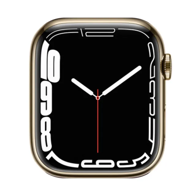 【Apple】A+ 級福利品 Apple Watch S7 LTE 41mm 不鏽鋼錶殼(副廠配件/錶帶顏色隨機)