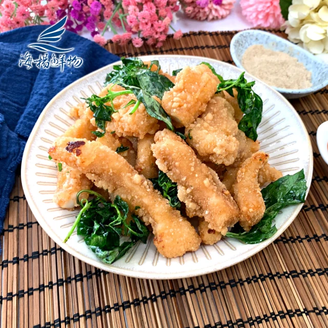 海揚鮮物 香酥魷魚條 300g/包(10入超值組/團購美食)