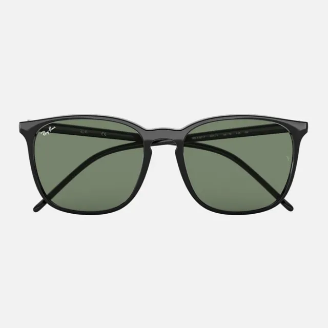 【RayBan 雷朋】方形膠框太陽眼鏡(RB4387F-901/71 55mm)