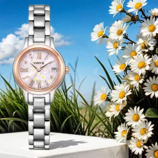 【CITIZEN 星辰】Wicca 台灣限定款 茉莉花太陽能女錶-24mm  手錶 畢業 禮物(KH4-939-93)