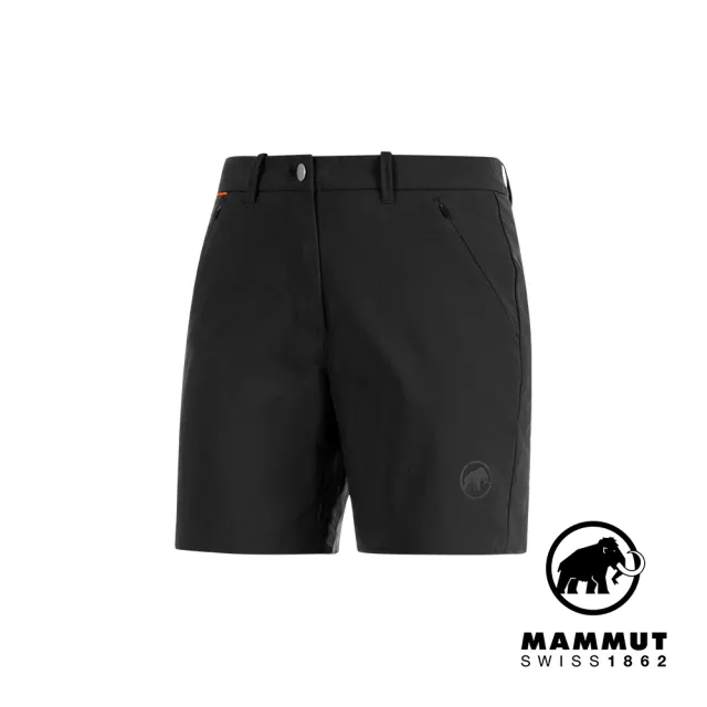 【Mammut 長毛象】Hiking Shorts 經典健行短褲 黑色 女款 #1023-00131