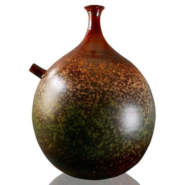 【中華筆莊】原價12000元 特價6000元 陶藝雅居陶器花器〈雪舞森林〉(鶯歌手工陶藝品)