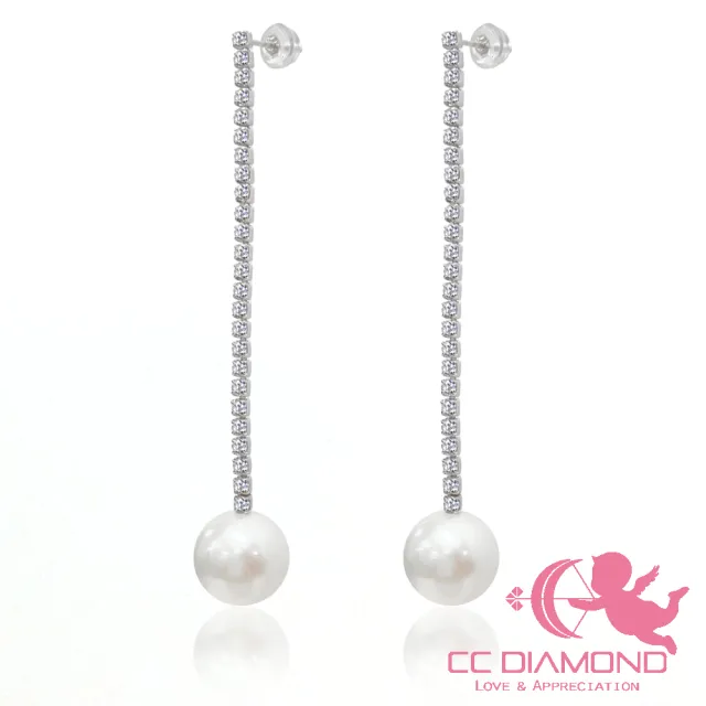 【CC Diamond】日本製純銀 極品珍珠耳環(11.3mm)