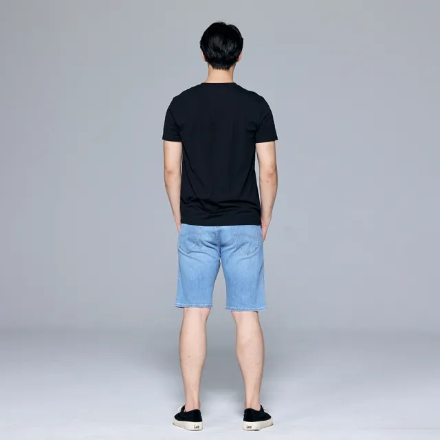 【Lee 官方旗艦】男裝 短袖T恤 / 系列網狀印花 氣質黑 標準版型(LB402011K11)