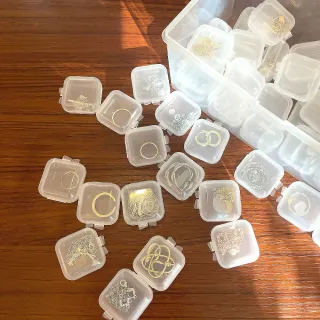 【小物便攜】飾品透明迷你收納盒-25入(旅行 出國 防氧化 易辨識 萬用 塑料盒 包裝 藥盒)