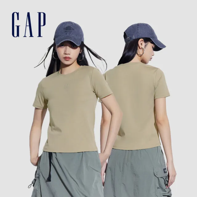 【GAP】男女裝 Logo圓領短袖T恤-多色可選(476750&460841)