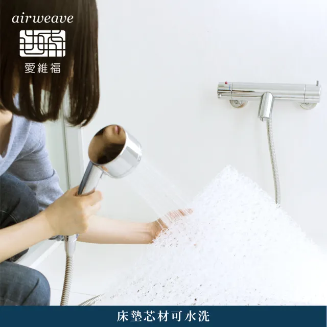 【airweave 愛維福】單人-4.0公分輕型薄墊 EC獨賣款(3D高彈力 可水洗超透氣 分散體壓 日本原裝)