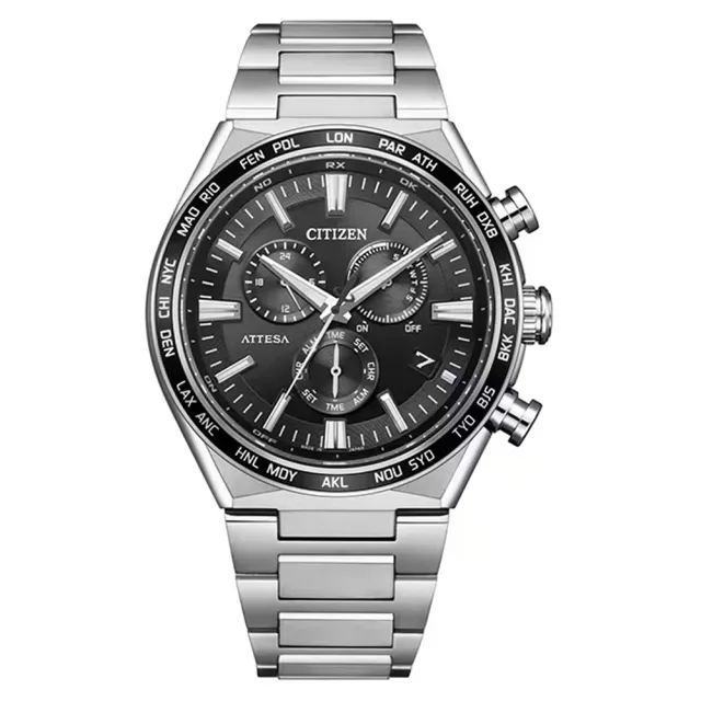 【CITIZEN 星辰】GENTS 光動能 鈦 電波對時 計時男錶 手錶 送禮 禮物 推薦(CB5966-69E)