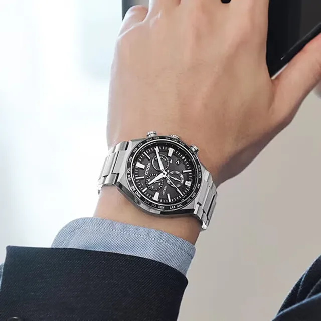 【CITIZEN 星辰】GENTS 光動能 鈦 電波對時 計時男錶 手錶 送禮 禮物 推薦(CB5966-69E)