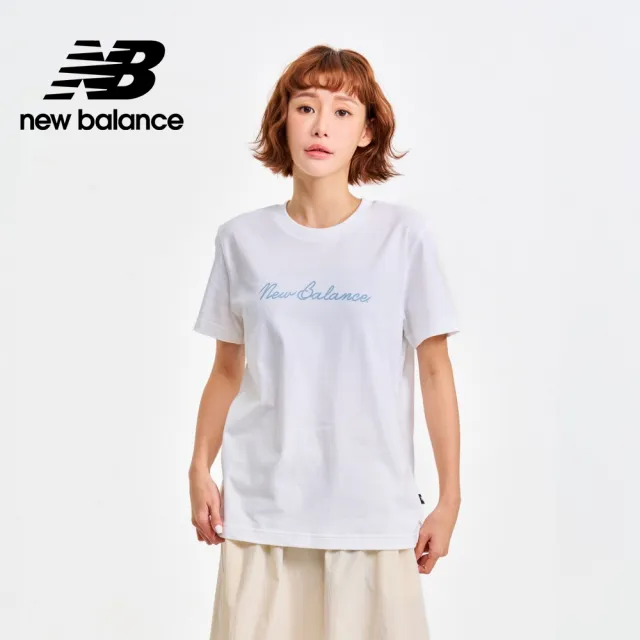 【NEW BALANCE】NB 圓領棉質親膚短袖上衣_女性_WT41909SOI_WT41909WT(美版 版型偏大)